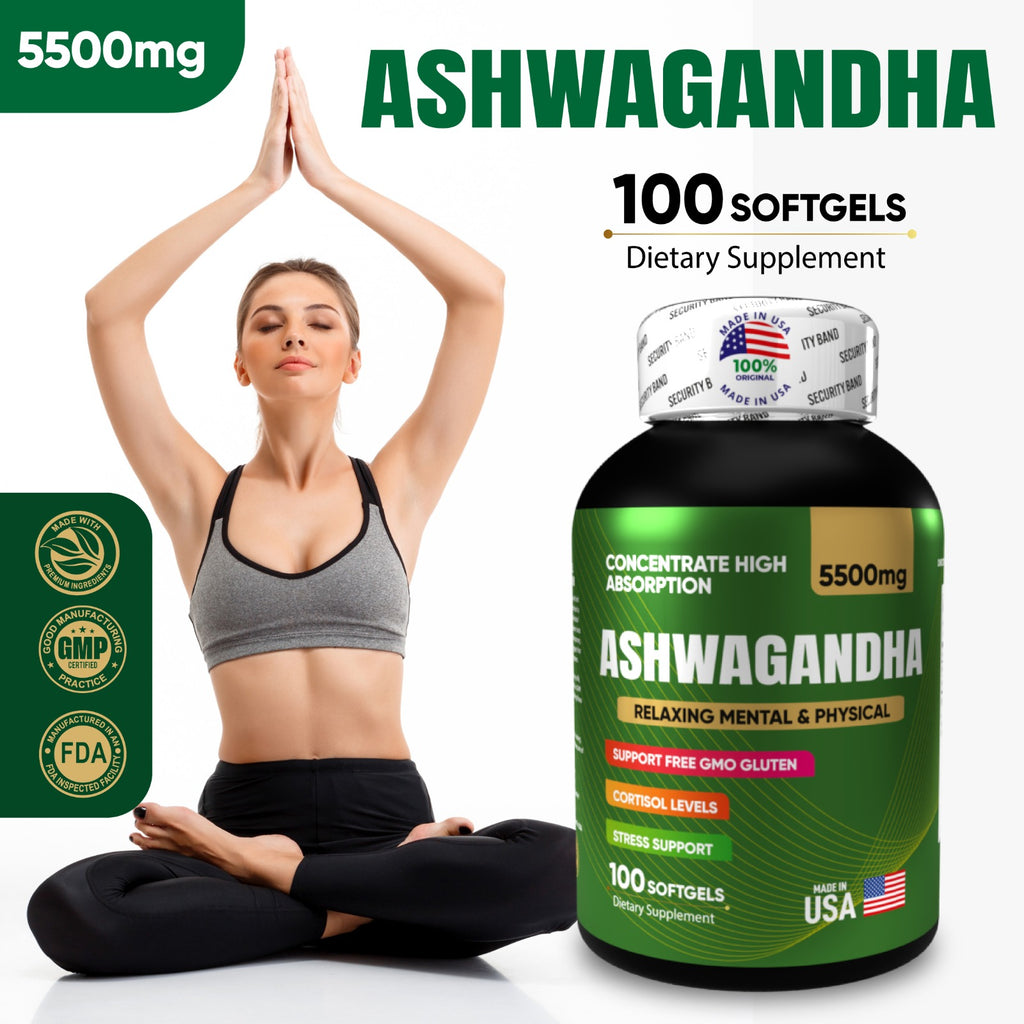 Ashwagandha KSM-66 5500mg Softgels